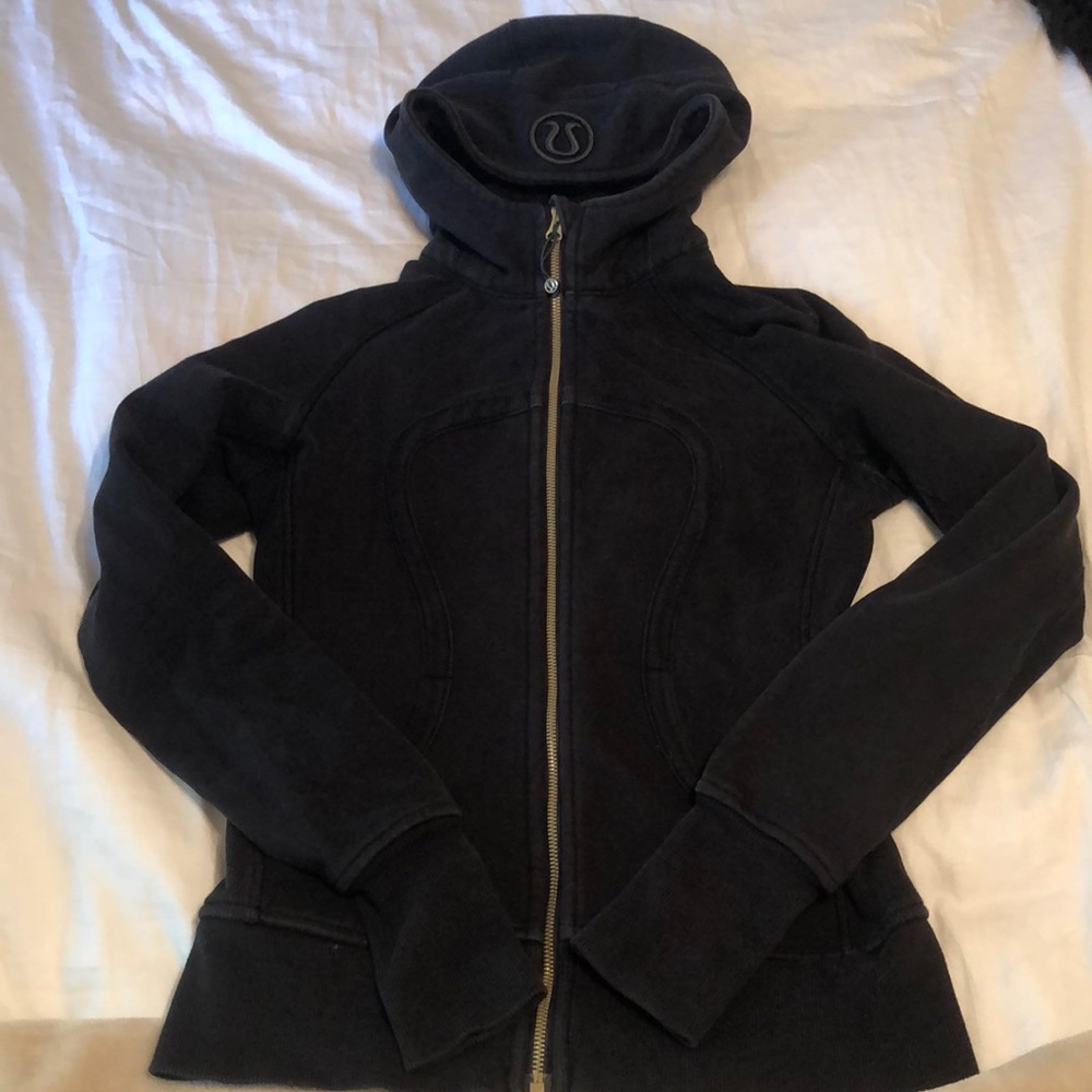 Black lululemon scuba zip sweater
